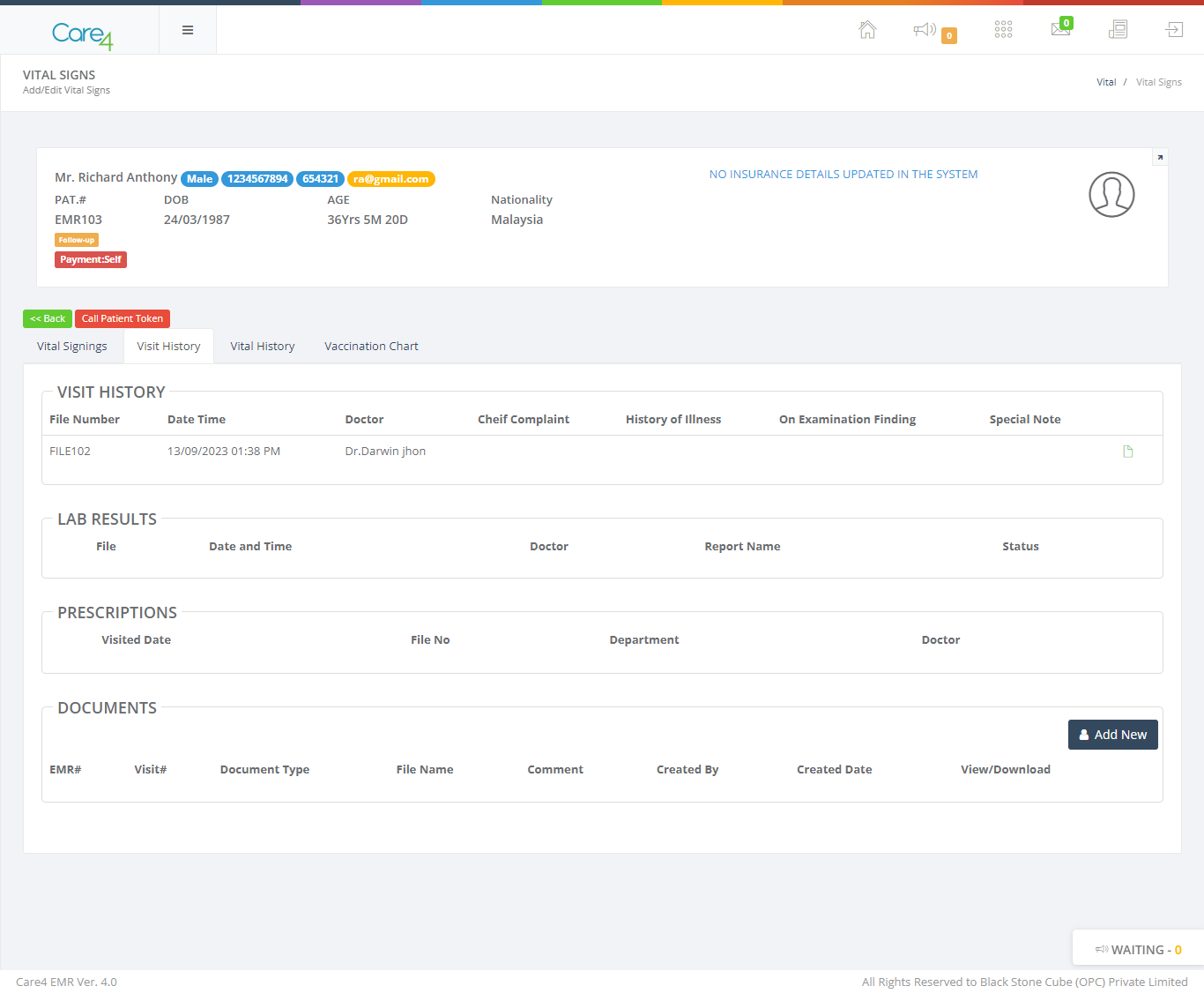 Care4 Patientmedicalrecord 2